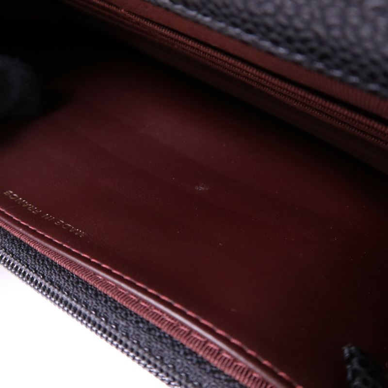 CHANEL 牛皮皮革Wallet On Chain金扣鏈帶肩背袋-14