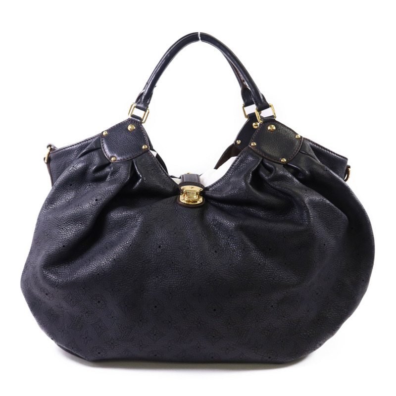 LOUIS VUITTON Monogram Mahina XL金扣肩背袋-0