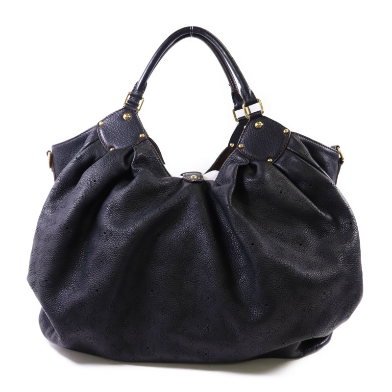 LOUIS VUITTON Monogram Mahina XL金扣肩背袋-1