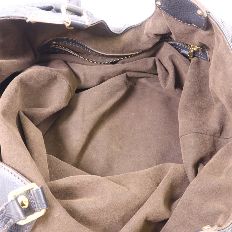 LOUIS VUITTON Monogram Mahina XL金扣肩背袋-5