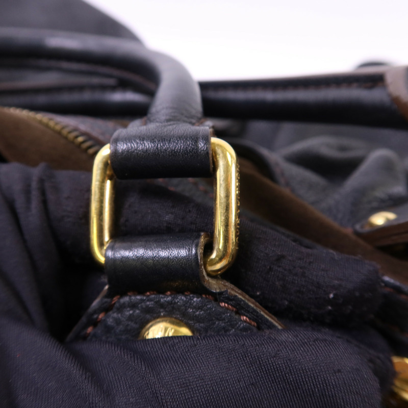 LOUIS VUITTON Monogram Mahina XL金扣肩背袋-9