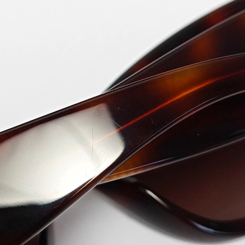 CHANEL深棕色合成偏光墨鏡-6