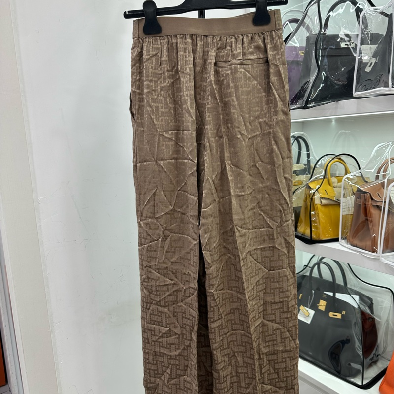 HERMES愛馬仕 馬賽克長褲 34碼-1