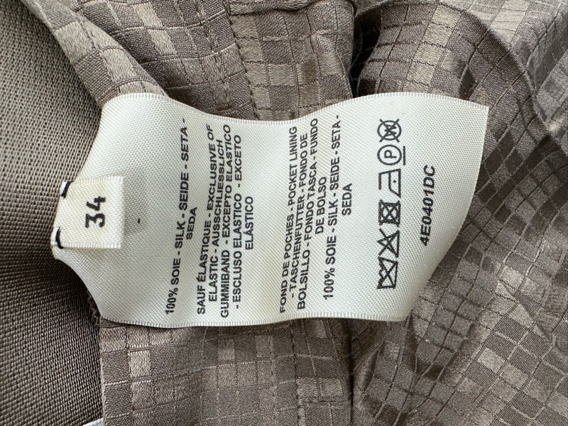 HERMES愛馬仕 馬賽克長褲 34碼-4