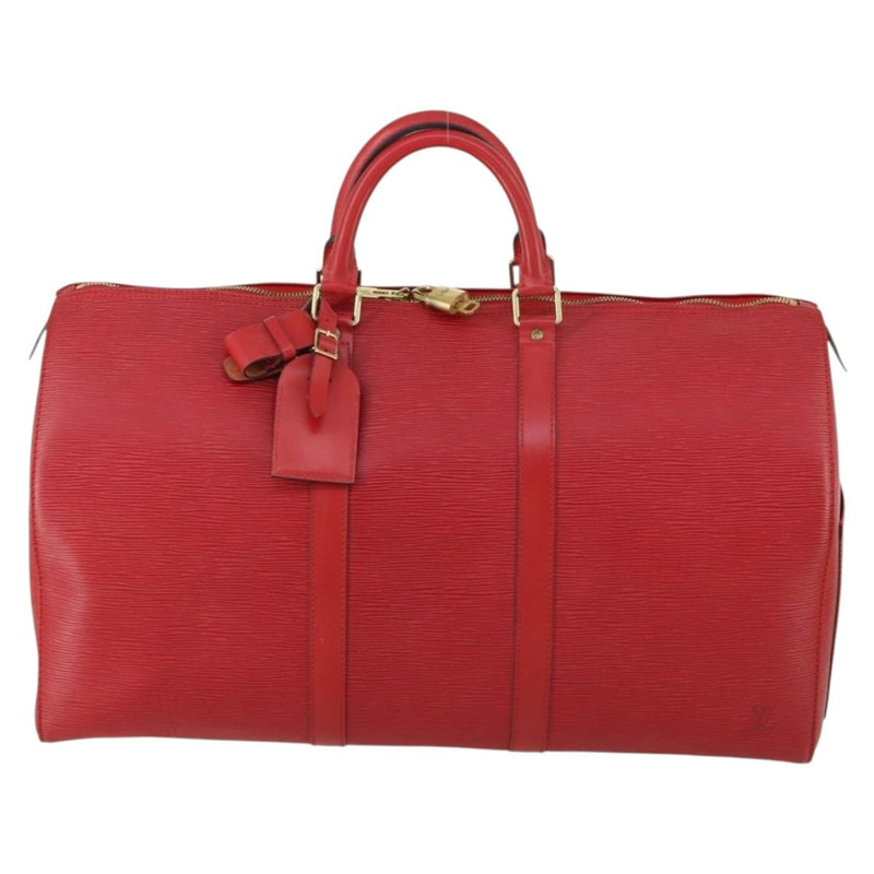 【日本直送】路易威登 Epi Keepall 50 波士頓包 紅色 M42967 LV 正品 155329-12