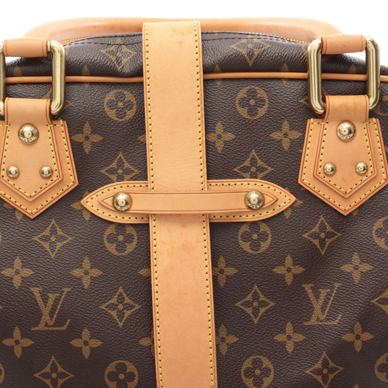 路易威登 Manhattan GM 手提包 M40025 Monogram 帆布皮革棕色二手 LV-9