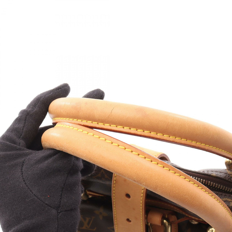 路易威登 Manhattan GM 手提包 M40025 Monogram 帆布皮革棕色二手 LV-11