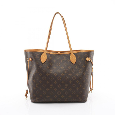 路易威登 Neverfull MM 手提包 M40156 Monogram 帆布皮革棕色二手 LV