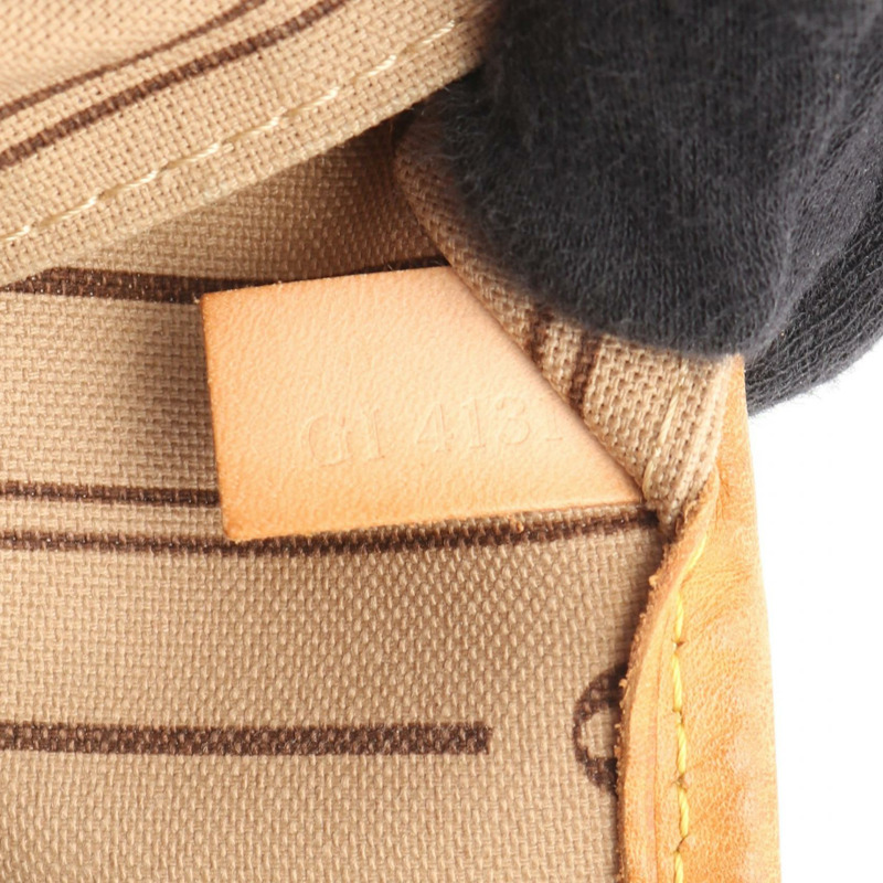 路易威登 Neverfull MM 手提包 M40156 Monogram 帆布皮革棕色二手 LV-4
