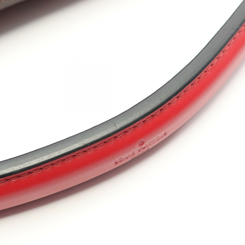 路易威登 Braubuorg 單肩手提包 N40176 Damier 棕色猩紅色 二手女士-7