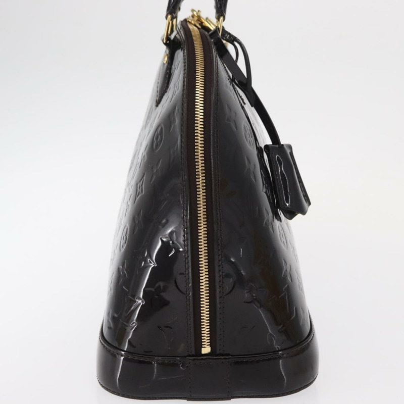 【日本直送】路易威登 Monogram Vernis Alma MM 手提包 Amarante M90024 LV Auth ka836-3