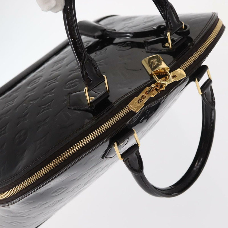【日本直送】路易威登 Monogram Vernis Alma MM 手提包 Amarante M90024 LV Auth ka836-5