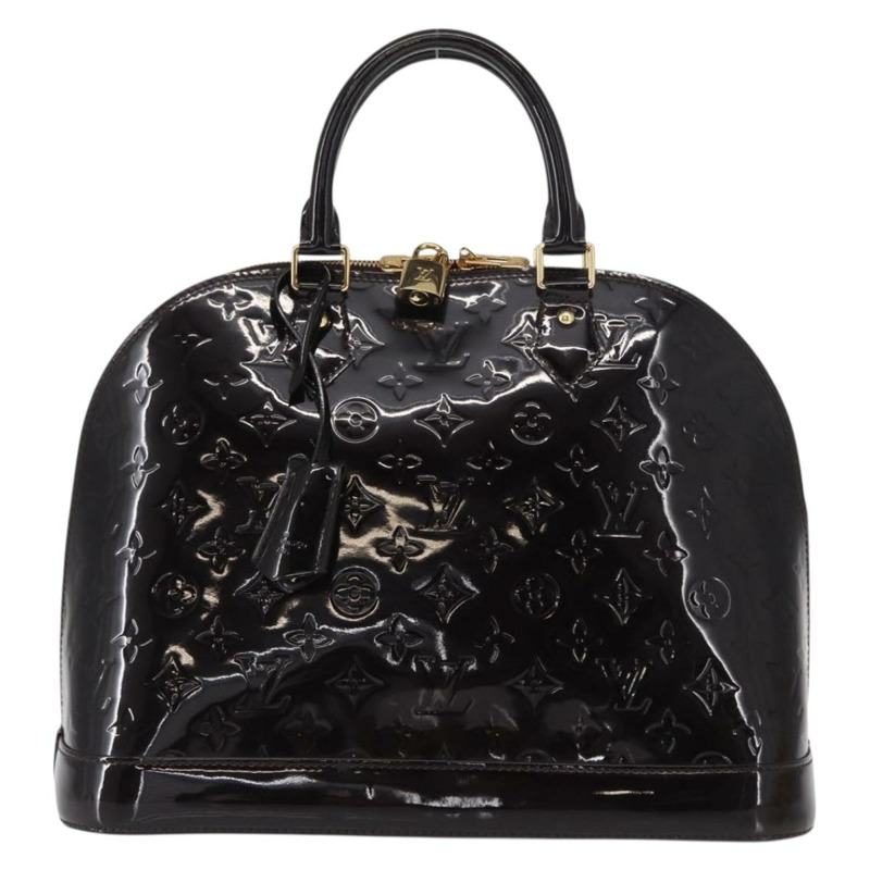 【日本直送】路易威登 Monogram Vernis Alma MM 手提包 Amarante M90024 LV Auth ka836-12