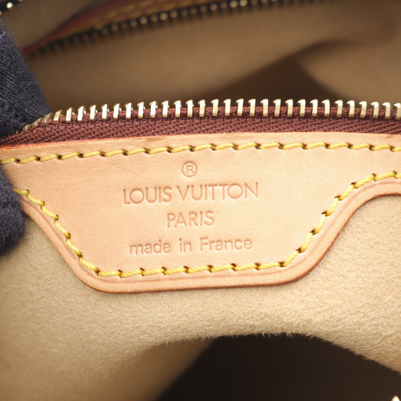 路易威登 Looping MM 單肩包 M51146 Monogram 帆布皮革棕色二手-3