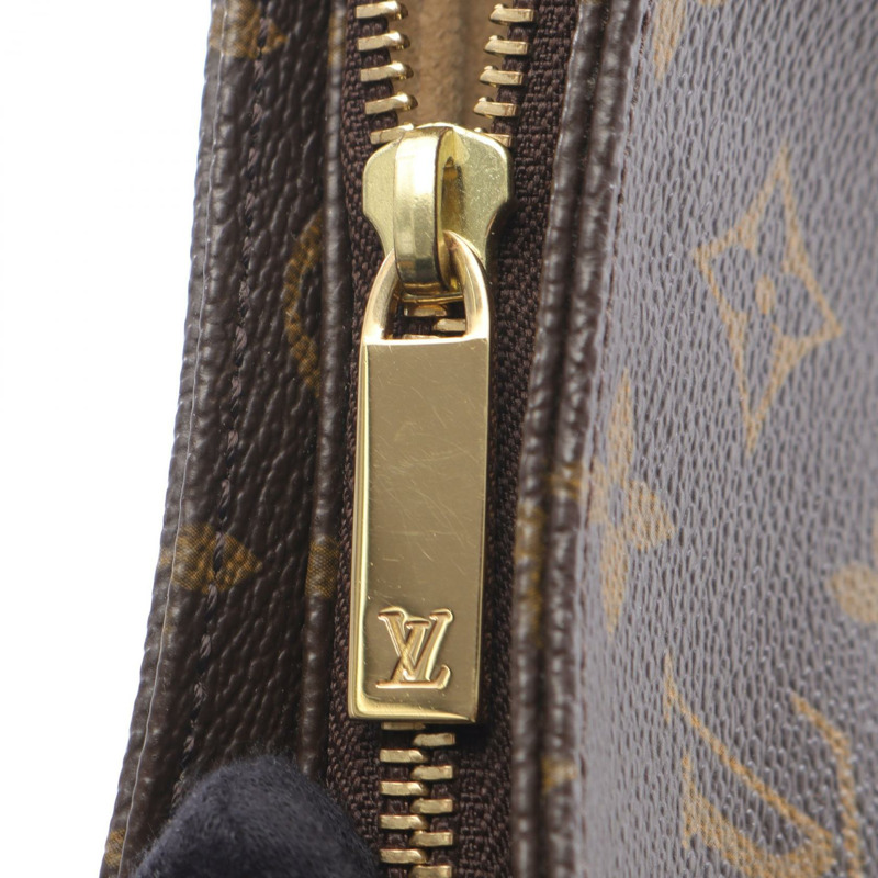 路易威登 Looping MM 單肩包 M51146 Monogram 帆布皮革棕色二手-5