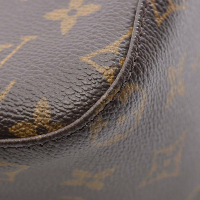 路易威登 Looping MM 單肩包 M51146 Monogram 帆布皮革棕色二手-6