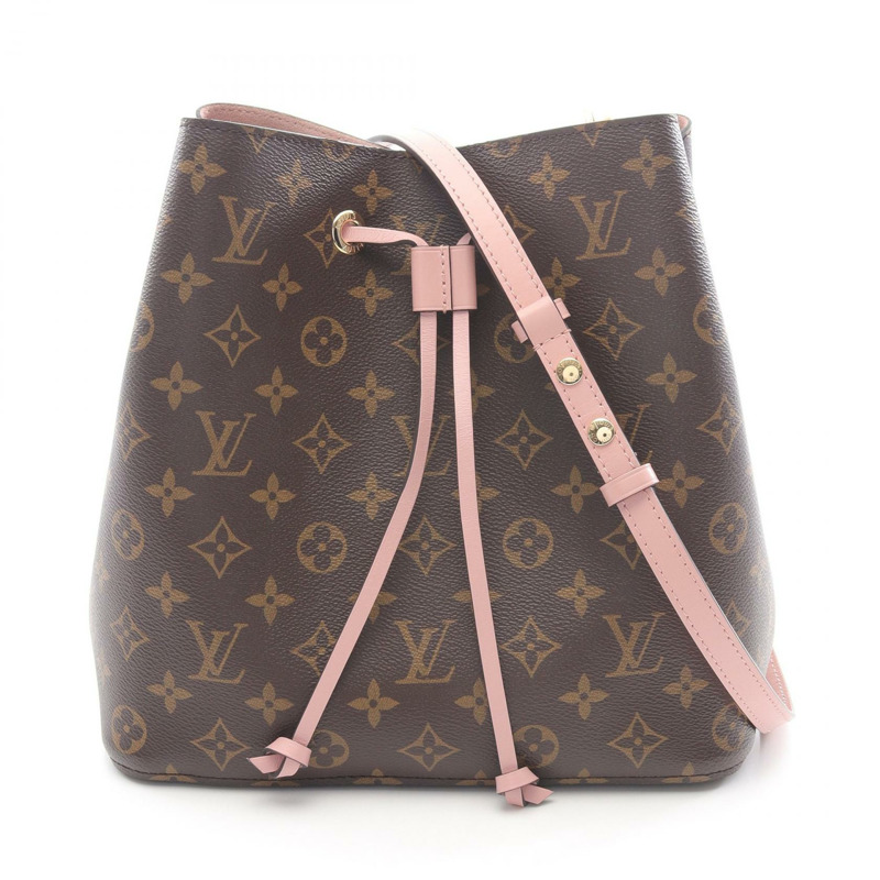 路易威登 Neonoe 單肩包 M44022 Monogram 棕色粉紅色二手女士 LV-0