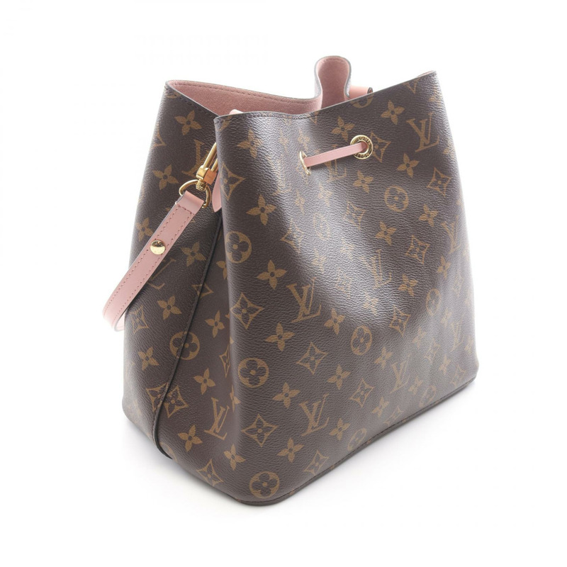 路易威登 Neonoe 單肩包 M44022 Monogram 棕色粉紅色二手女士 LV-1
