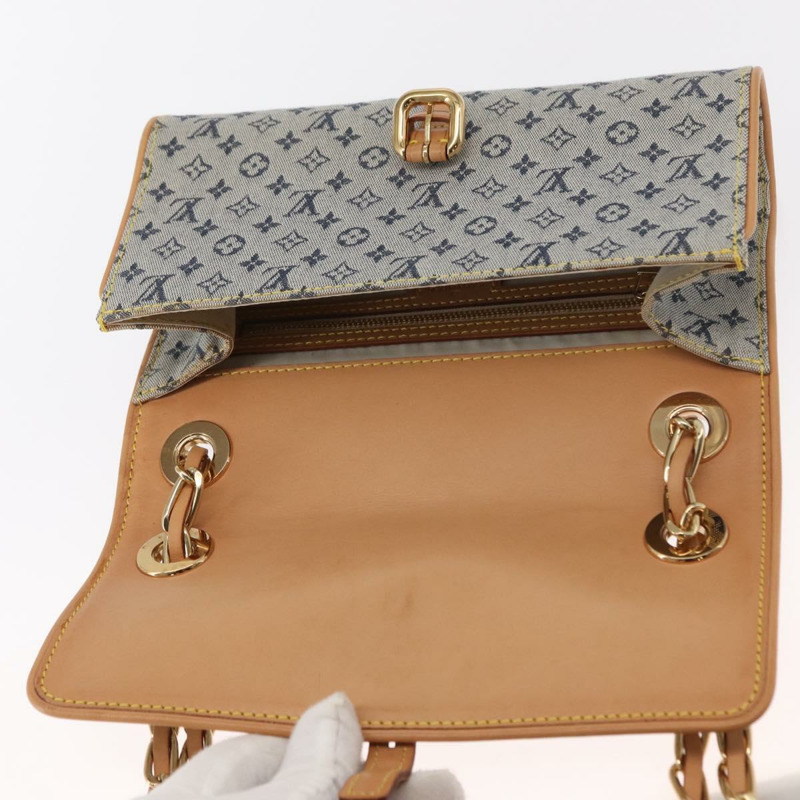 【日本直送】路易威登 Monogram Mini Camille 鏈條單背包 藍色 M92002 正品 154228SM-9