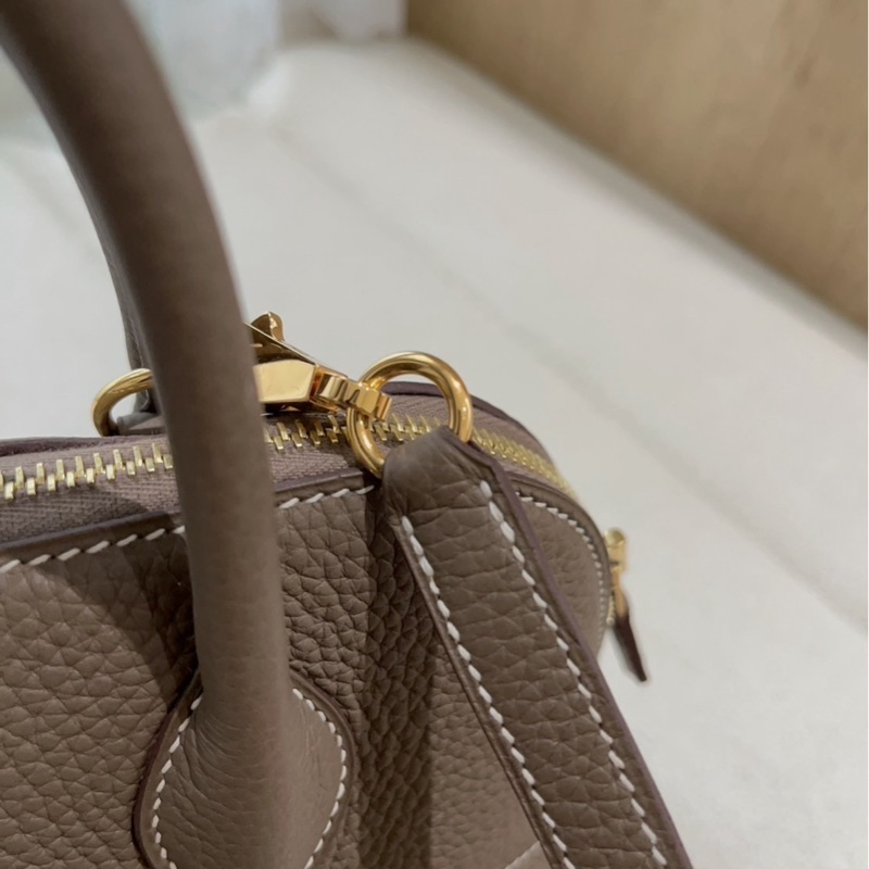 Hermès Bolide 31 經典大象灰金釦-4