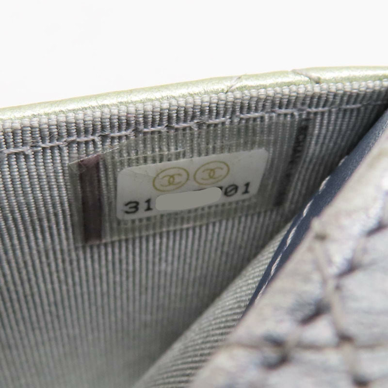 幻彩 菱格紋 羊革 卡夾 扣式短夾【CHANEL 香奈兒】-6