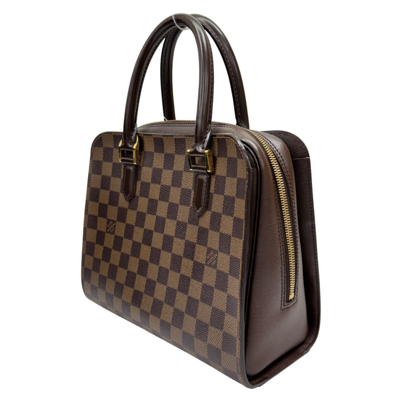 棕色 棋盤格帆布 Triana 手提包【LOUIS VUITTON LV 路易威登】 N51155-1