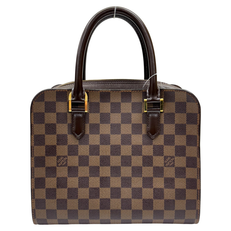 棕色 棋盤格帆布 Triana 手提包【LOUIS VUITTON LV 路易威登】 N51155-2