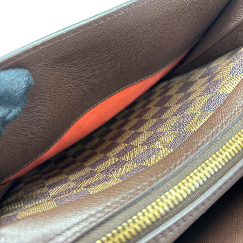 棕色 棋盤格帆布 Triana 手提包【LOUIS VUITTON LV 路易威登】 N51155-4