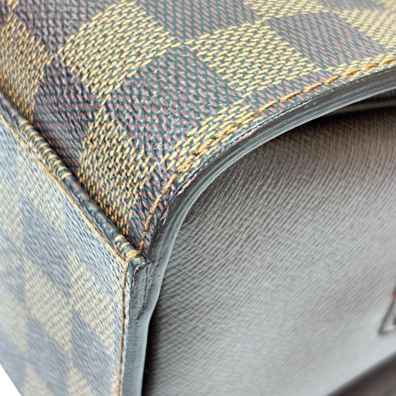 棕色 棋盤格帆布 Triana 手提包【LOUIS VUITTON LV 路易威登】 N51155-12