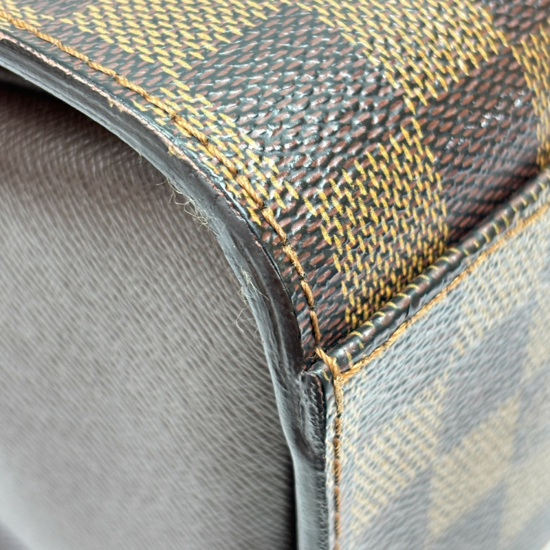 棕色 棋盤格帆布 Triana 手提包【LOUIS VUITTON LV 路易威登】 N51155-13