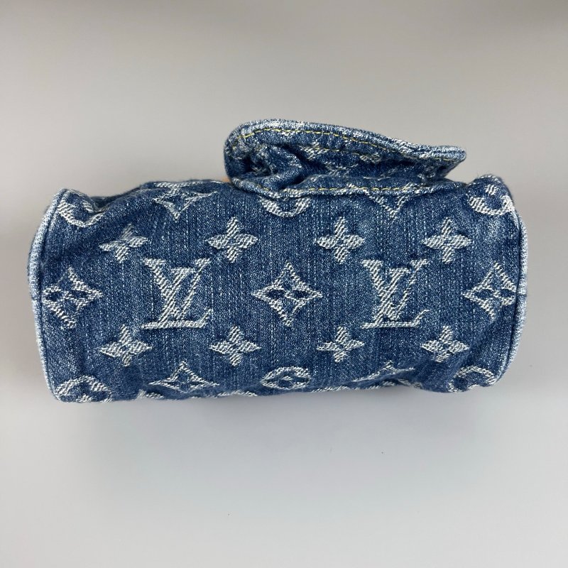 全新品 LV M82950/晶片款 牛仔布NANO SPEEDY-4