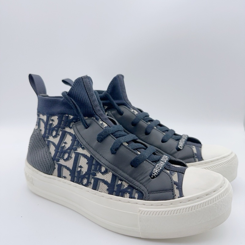 98新/Dior/迪奧/35.5碼/滿印襪套板鞋/00550-0