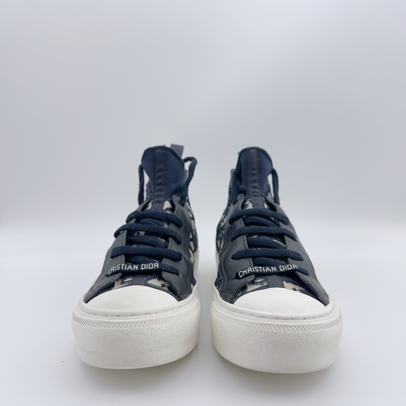 98新/Dior/迪奧/35.5碼/滿印襪套板鞋/00550-2