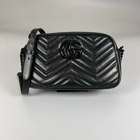 GUCCI 447632 SO BLACK MARMONT相機包 24CM