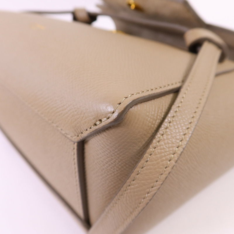 CELINE 牛皮皮革Belt Bag Nano金扣肩背袋-14