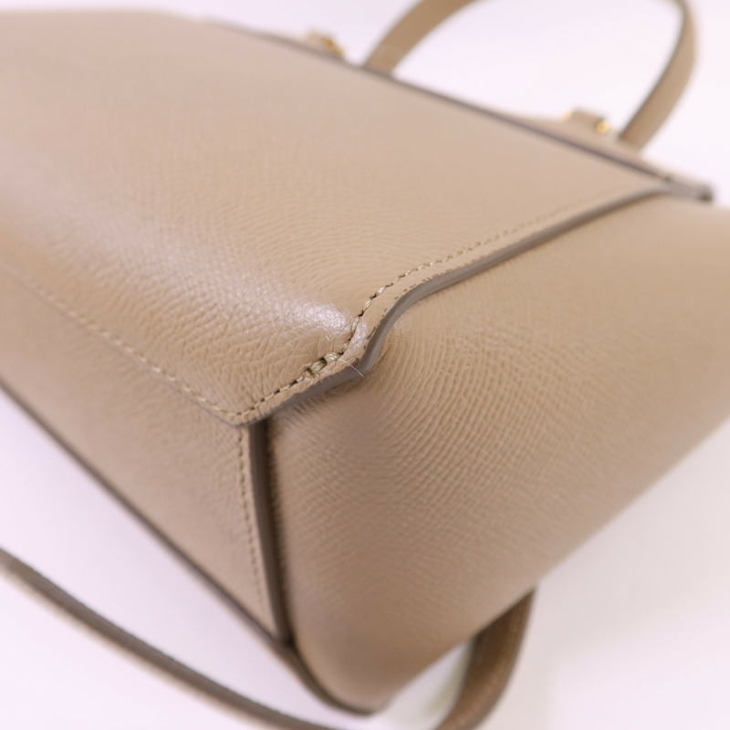 CELINE 牛皮皮革Belt Bag Nano金扣肩背袋-16