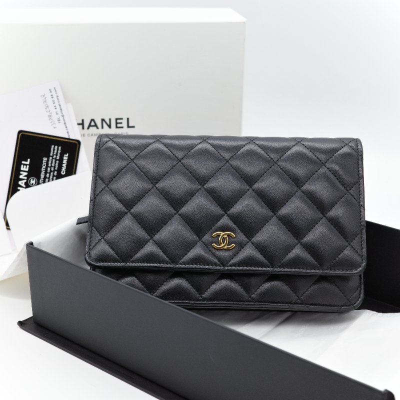 【CP 精選🌟小編推薦】Chanel 香奈兒 Classic Flap 18cm CF 黑色牛皮 菱格紋 金釦 鏈條包 鏈條錢包 斜挎包 單肩包-0