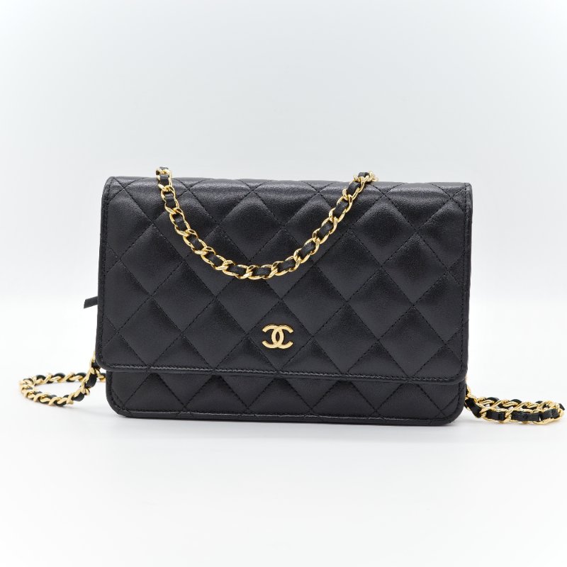 【CP 精選🌟小編推薦】Chanel 香奈兒 Classic Flap 18cm CF 黑色牛皮 菱格紋 金釦 鏈條包 鏈條錢包 斜挎包 單肩包-1