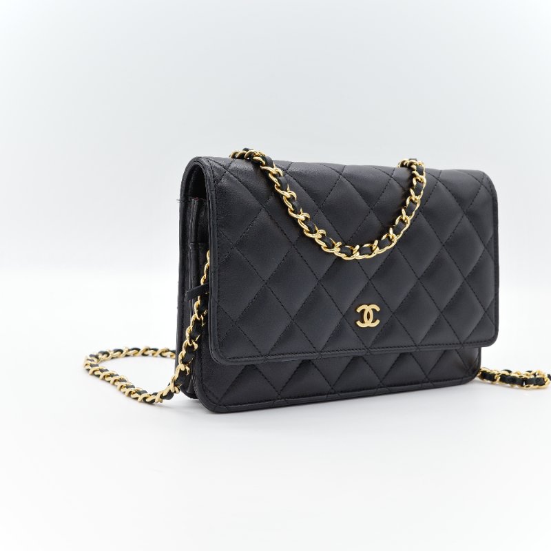 【CP 精選🌟小編推薦】Chanel 香奈兒 Classic Flap 18cm CF 黑色牛皮 菱格紋 金釦 鏈條包 鏈條錢包 斜挎包 單肩包-2