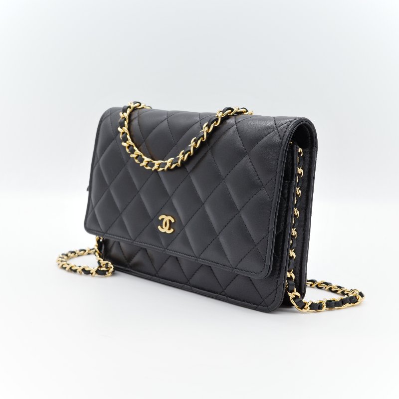 【CP 精選🌟小編推薦】Chanel 香奈兒 Classic Flap 18cm CF 黑色牛皮 菱格紋 金釦 鏈條包 鏈條錢包 斜挎包 單肩包-3