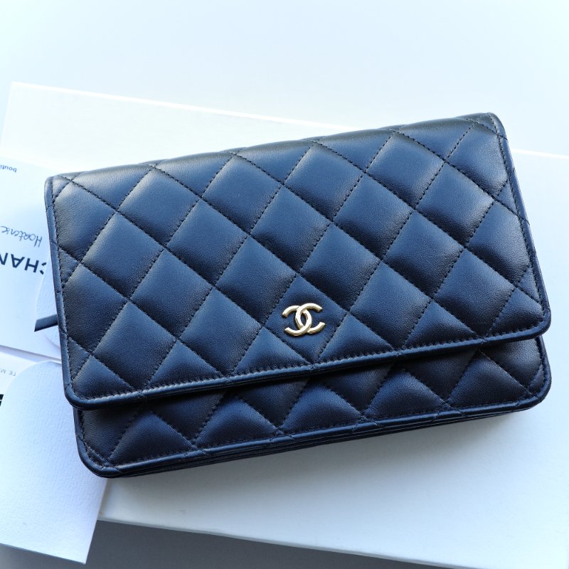 【CP 精選🌟小編推薦】Chanel 香奈兒 Classic Flap 18cm CF 黑色牛皮 菱格紋 金釦 鏈條包 鏈條錢包 斜挎包 單肩包-5