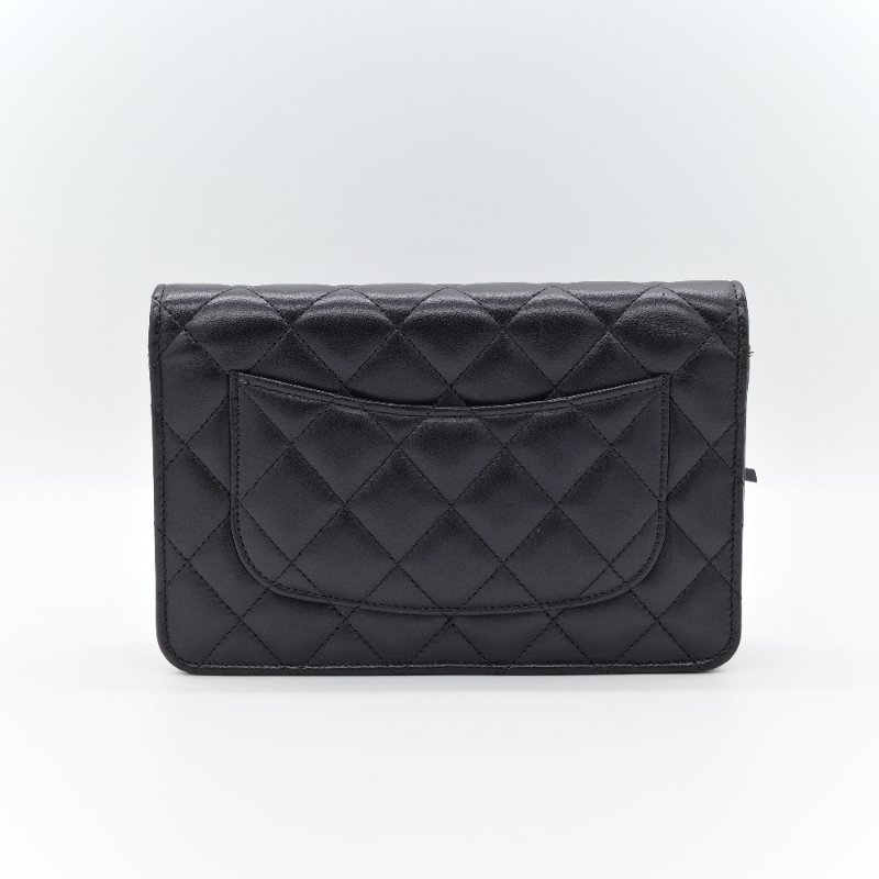 【CP 精選🌟小編推薦】Chanel 香奈兒 Classic Flap 18cm CF 黑色牛皮 菱格紋 金釦 鏈條包 鏈條錢包 斜挎包 單肩包-13