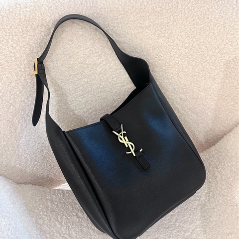 【全🆕】YSL hobo small LE5A7 金色 Logo 粒面牛皮 Hobo 小號單肩色