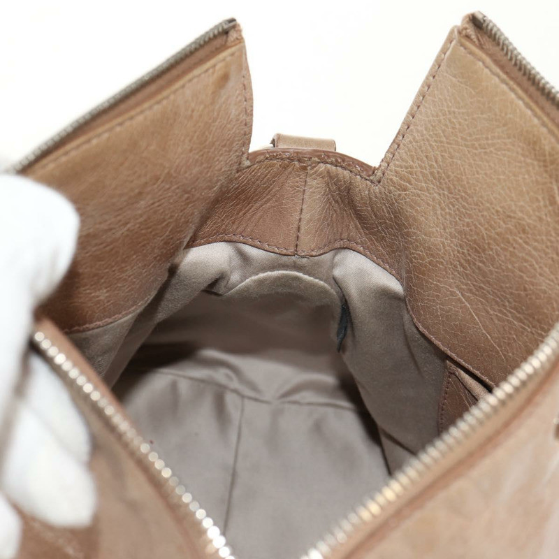 【日本直送】Miu Miu 手提包 皮革 兩用 米色 銀色 正品 am10130V-22