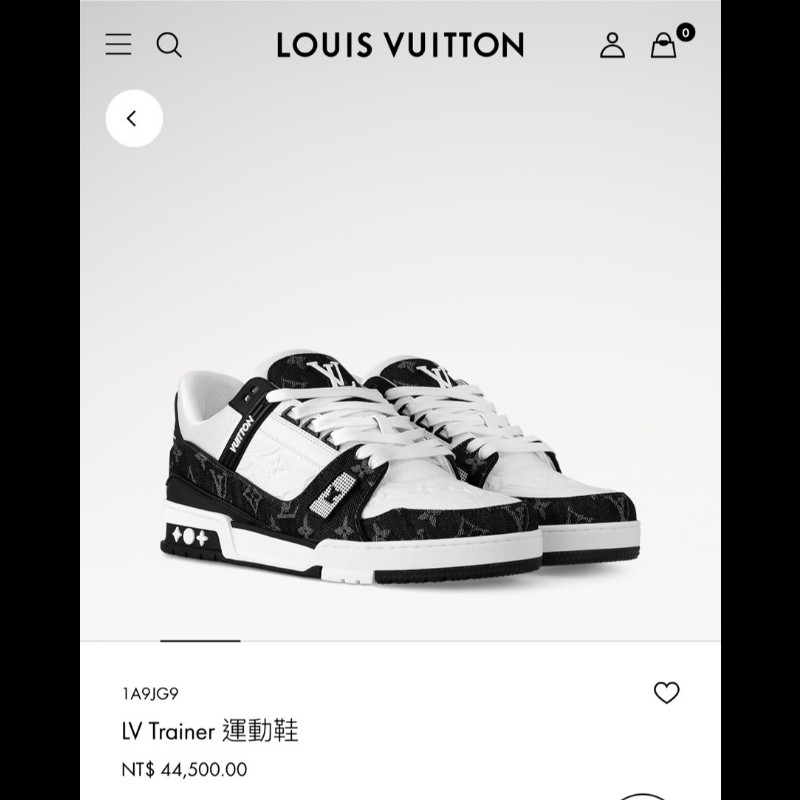 莉亞精品♡LV 黑牛仔Trainer 尺碼8 全新閒置-0