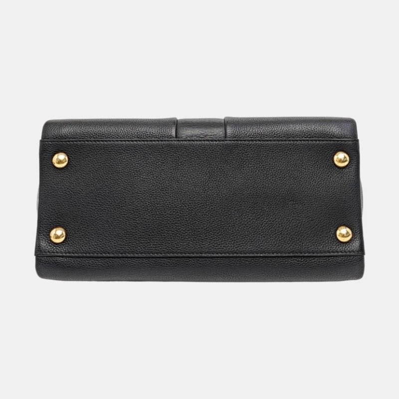 LOUIS VUITTON ASTRID黑色牛皮單肩包手提包斜挎包金色五金可拆卸肩帶-5