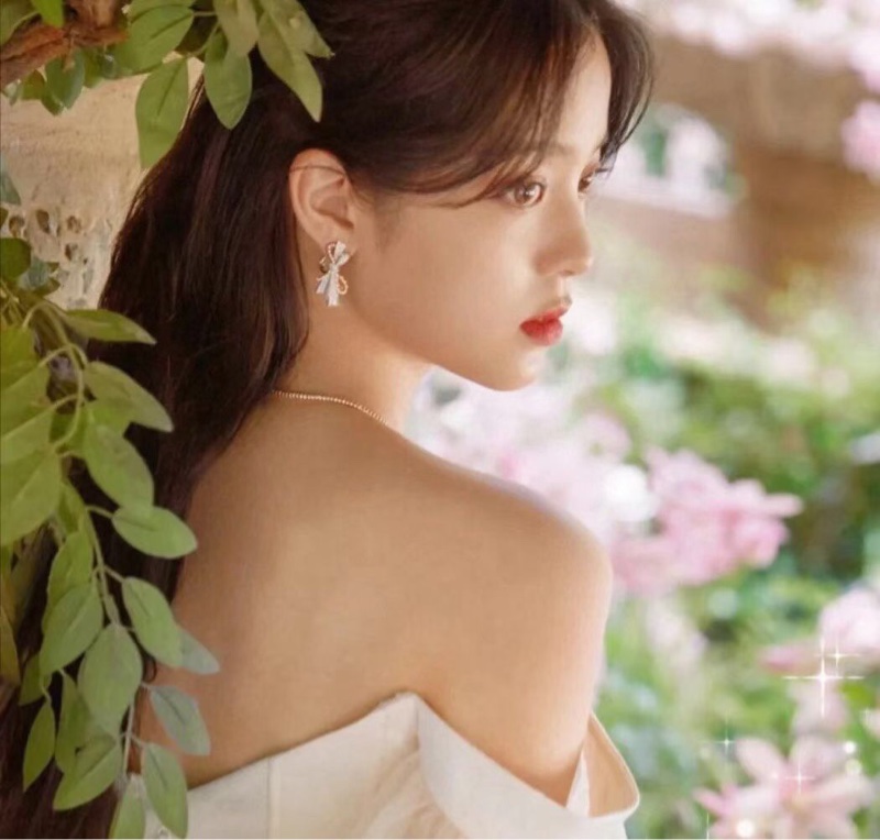 CHAUMET尚美 雙色金鑲鑽滿鑽蝴蝶結耳環,絕版,盒證齊全-5