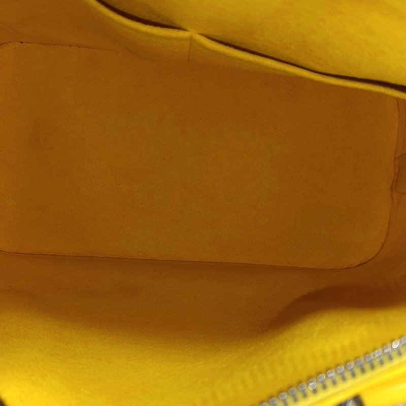 LOUIS VUITTON ALMA小號黃色EPI牛皮壓紋貝殼包手提包 銀色五金-6