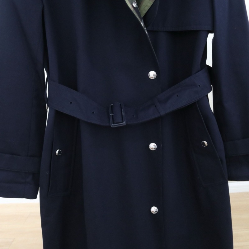 98新，巴寶莉女士風衣，UK8/38碼，深藍色，配件無-3