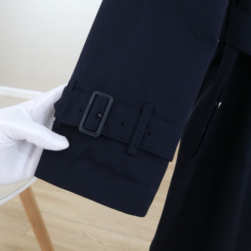 98新，巴寶莉女士風衣，UK8/38碼，深藍色，配件無-4